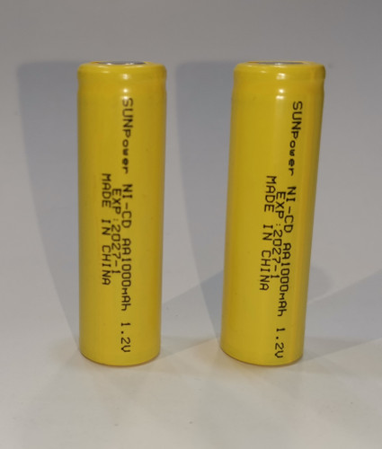 باتری قلمی شارژی سرتخت nicd - - 1000mah